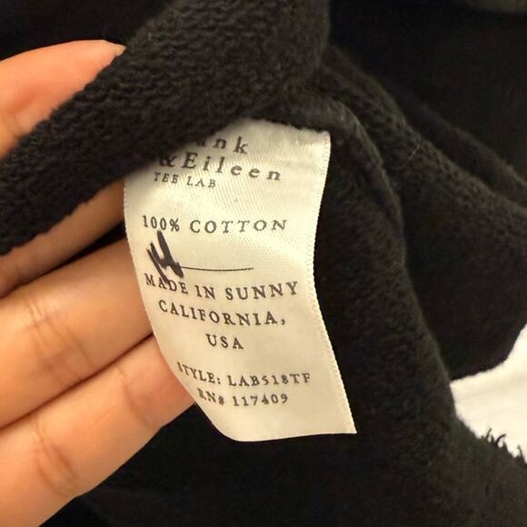 Frank & Eileen Effie Long Sleeve Funnel Neck Capelet Black Large Fall Oversized - Picture 5 of 6